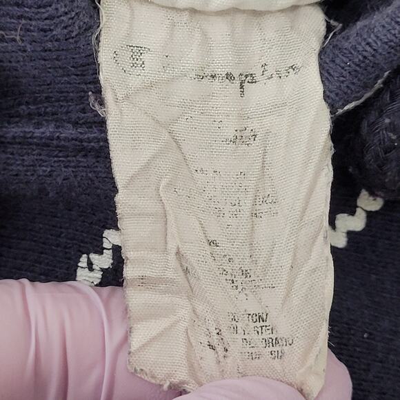 Champion Hoodie Large 22x26 Blue Spellout Script AOP - Picture 8 of 13